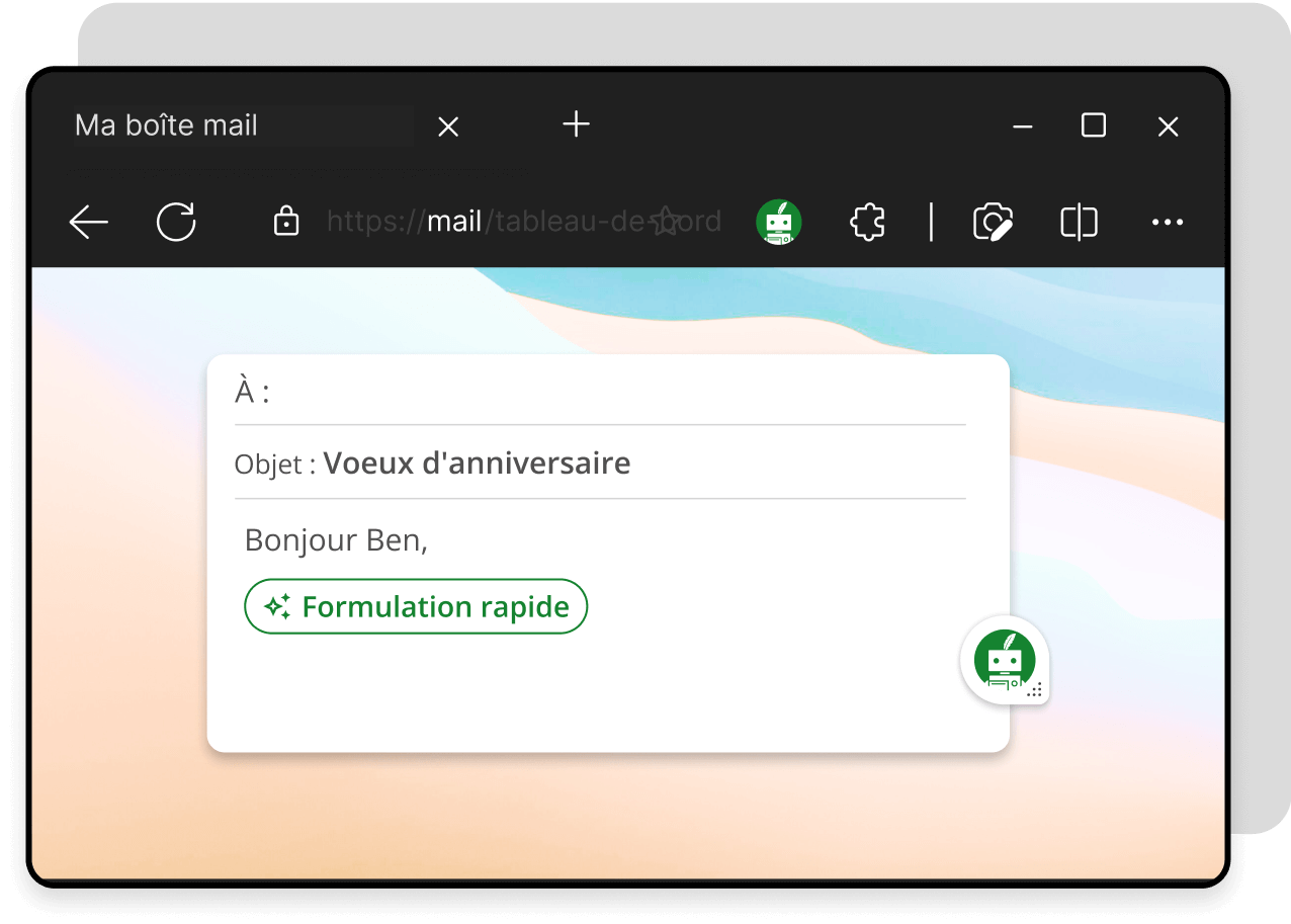 extension Quillbot pour mail