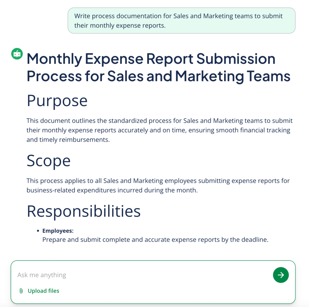 An AI process documentation generator