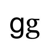 Side-by-side illustration of the two versions of lowercase G: opentail and looptail