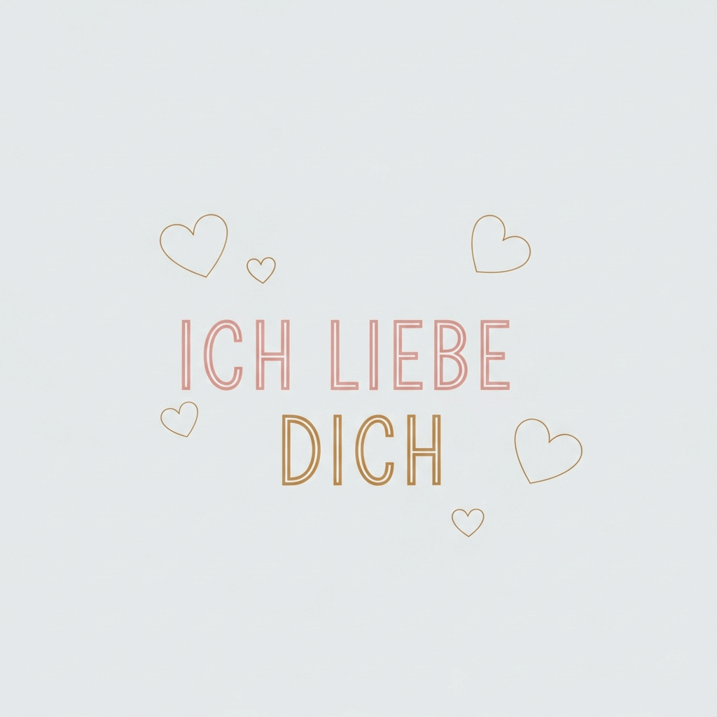Dezentes Ich-liebe-dich-Bild