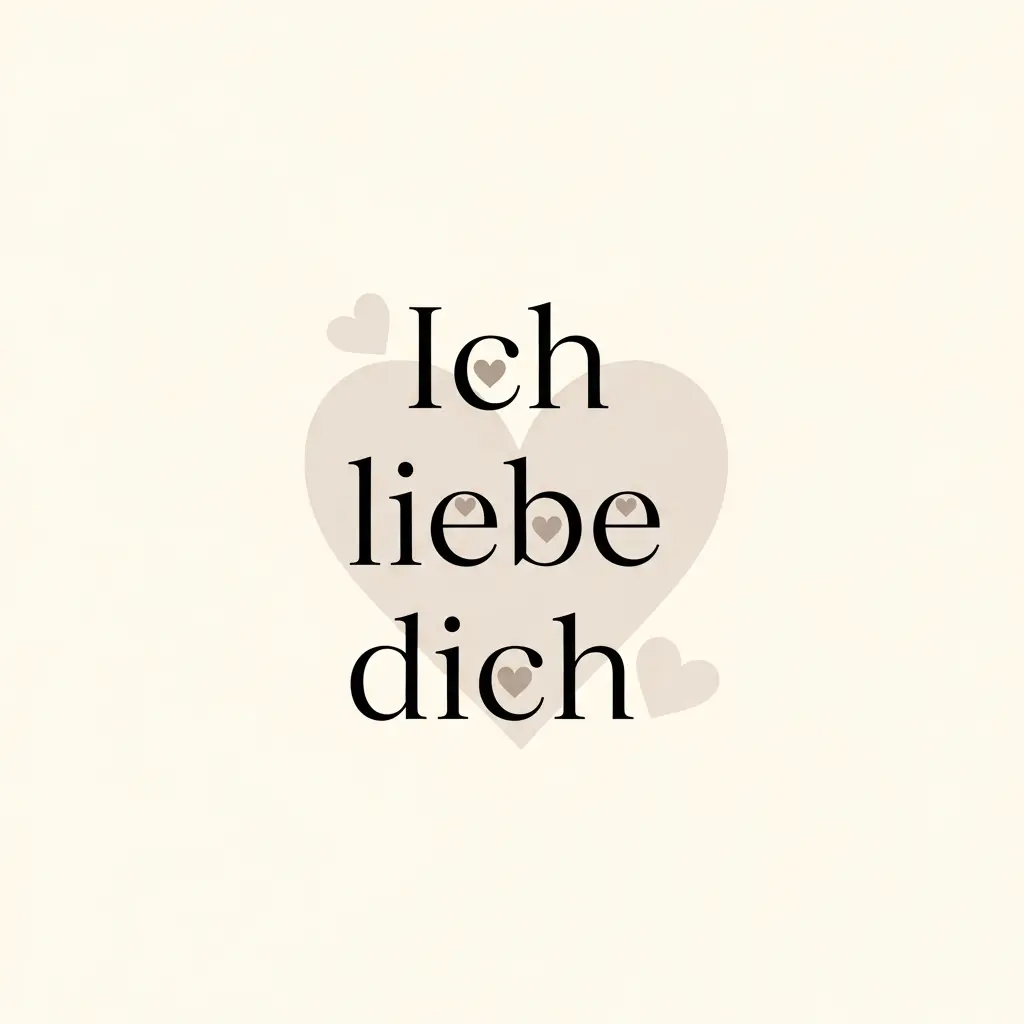 Dezentes Ich-liebe-dich-Bild