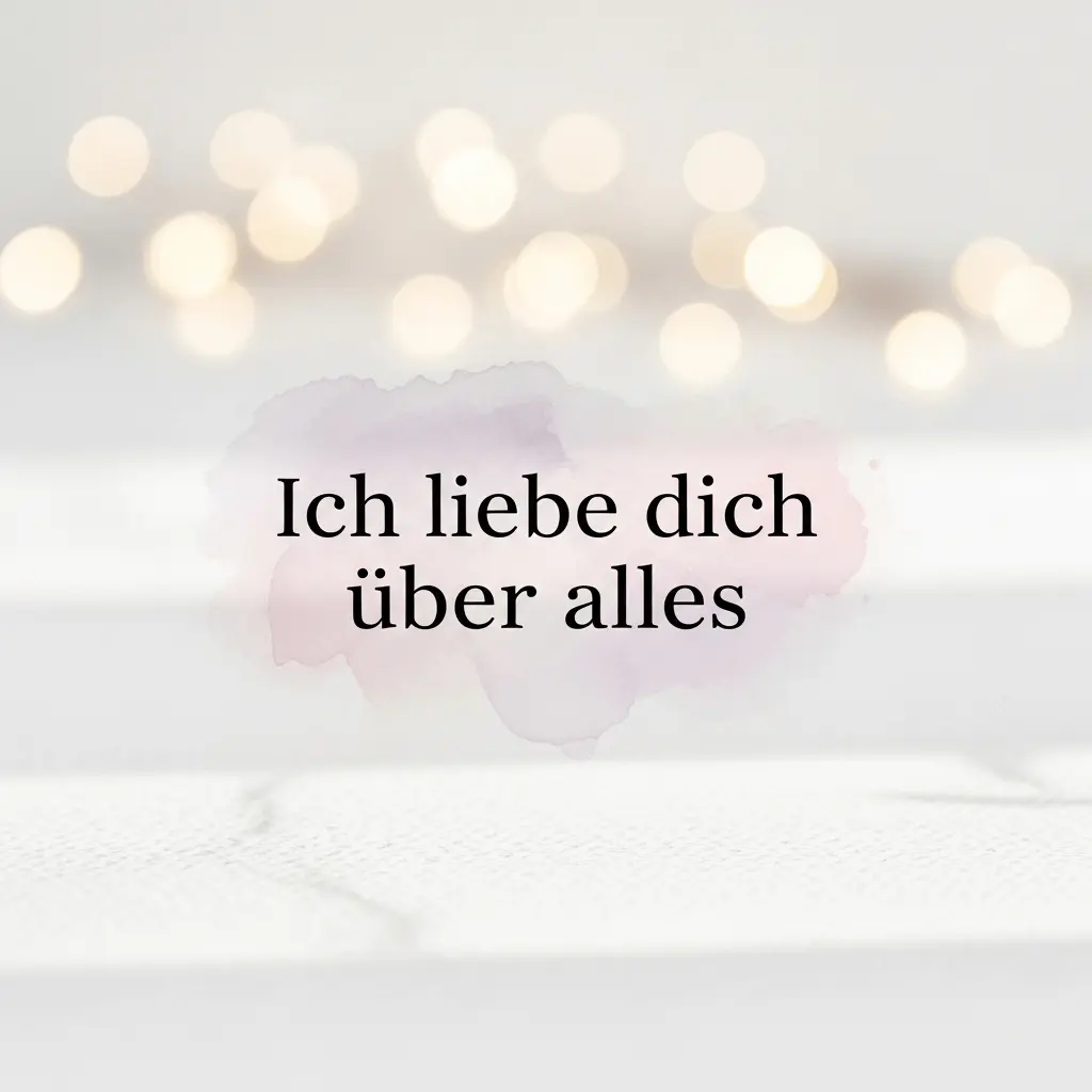 Ich liebe dich über alles-Bild