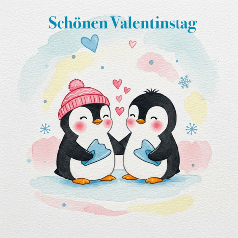 Süßes Valentinstagsbild