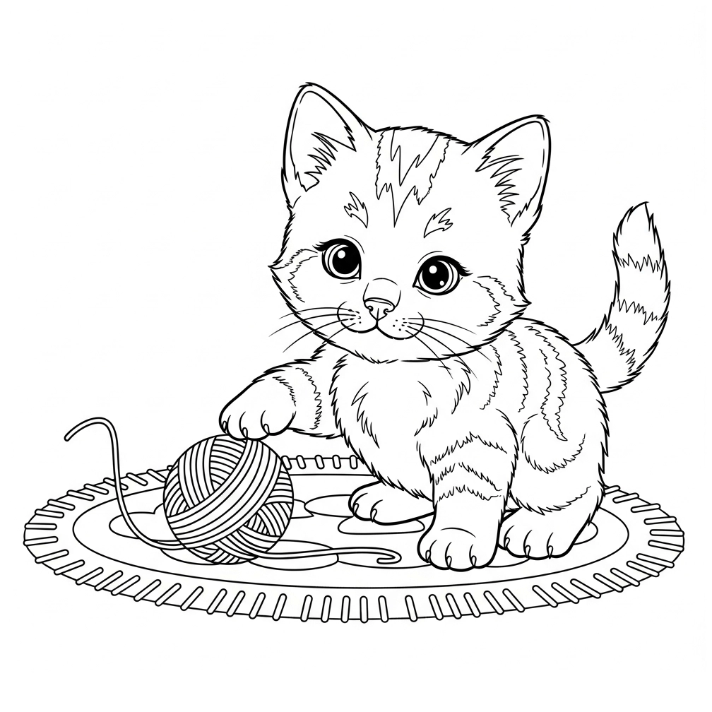 Katzen-Ausmalbild-4
