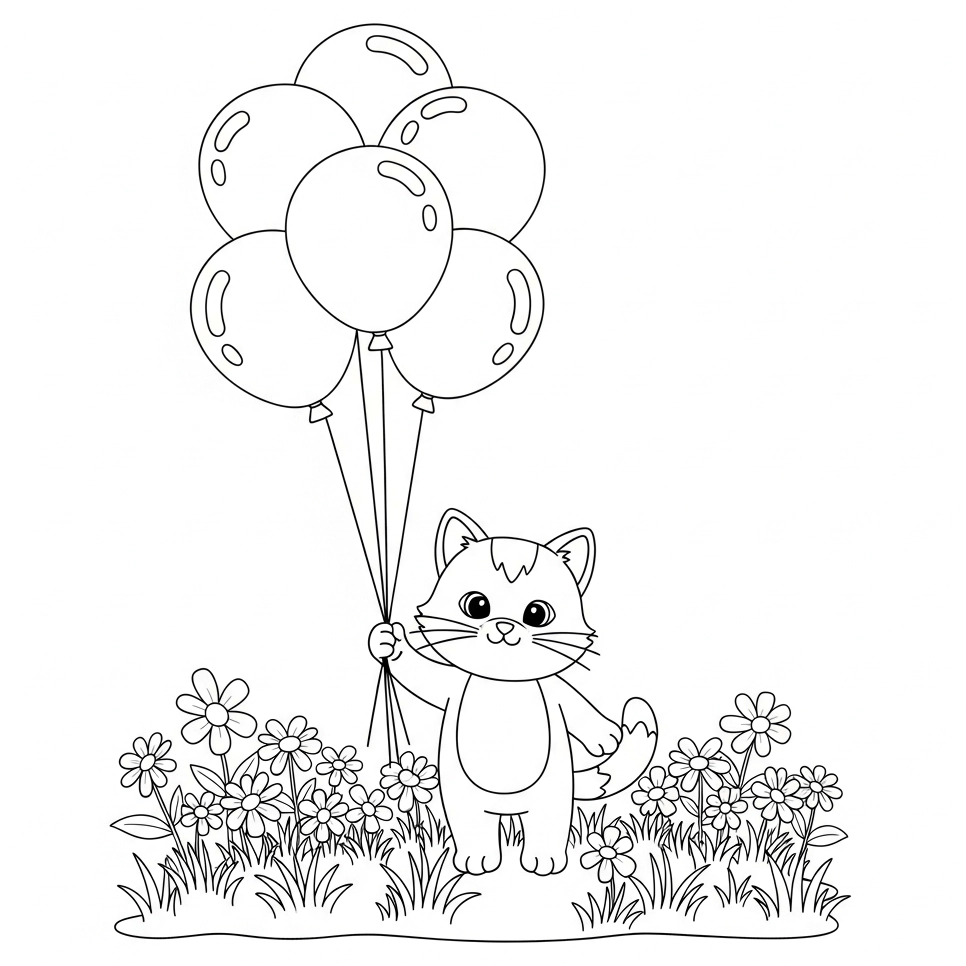 Katzen-Ausmalbild-5