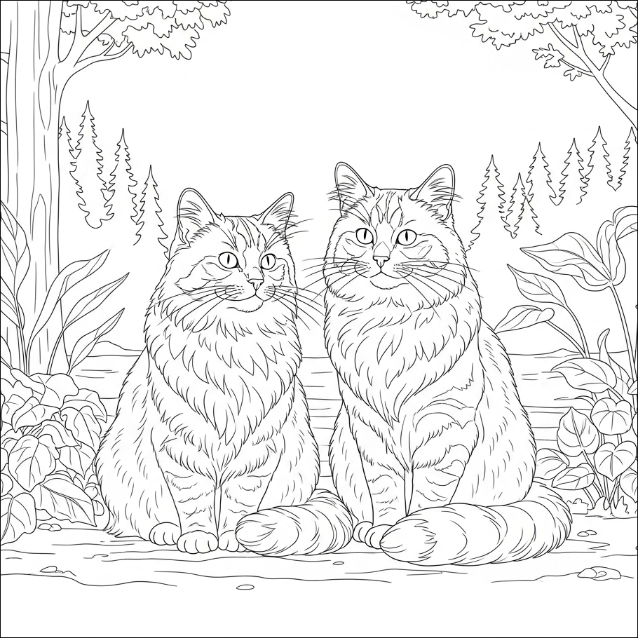 Katzen-Ausmalbild-17