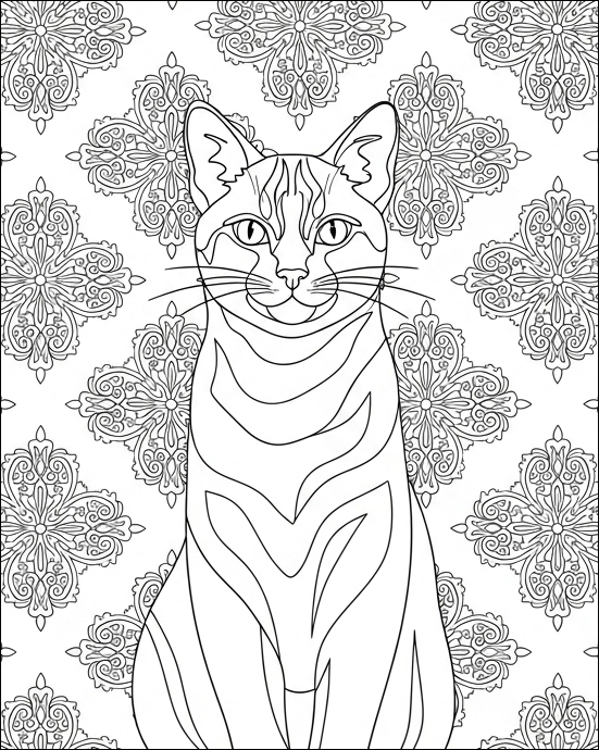 Katzen-Ausmalbild-19