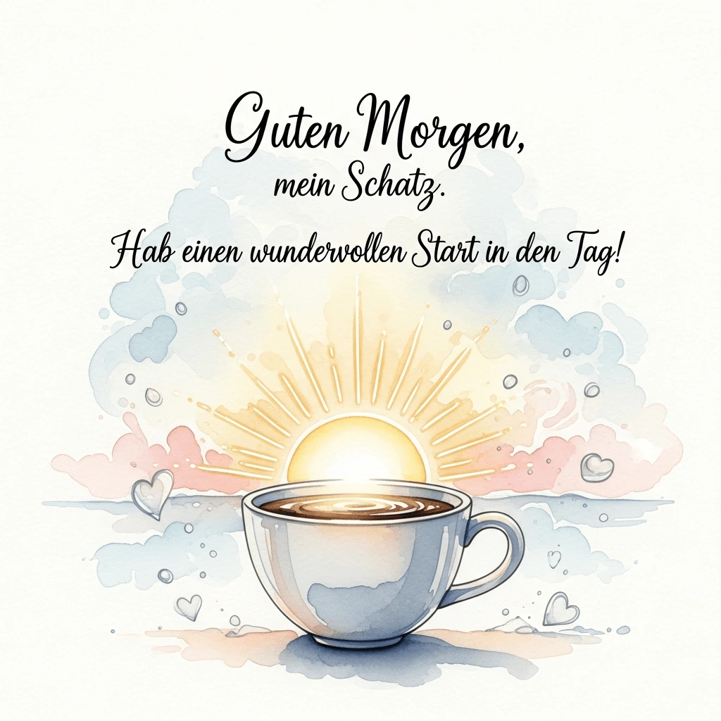 Romantischer Guten-Morgen-Gruß